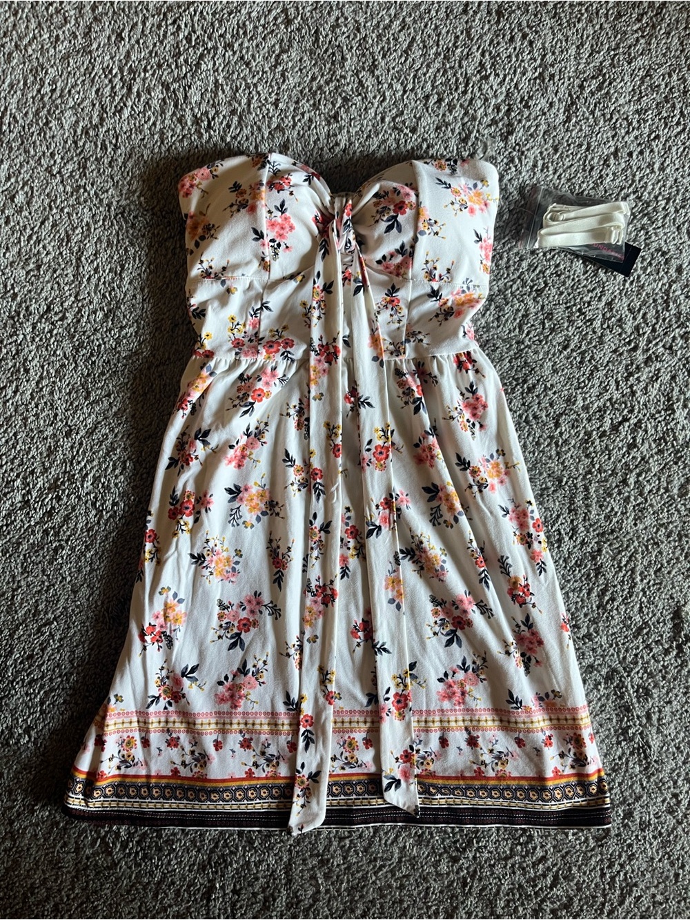 Strapless Floral Sundress